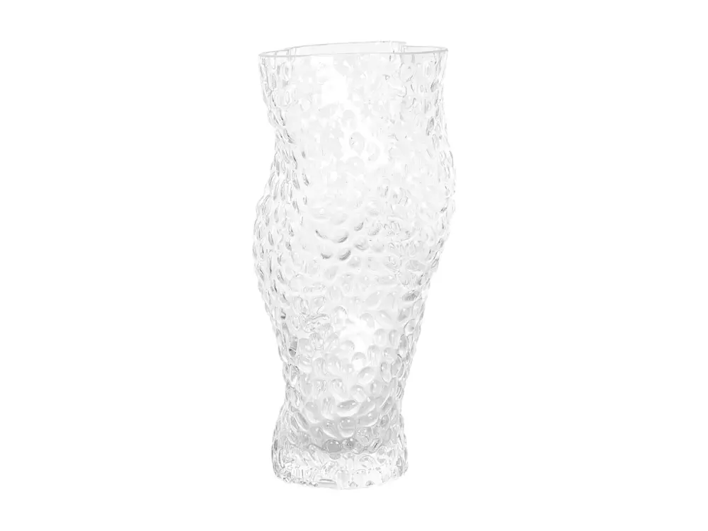 Vase à fleurs transparent 23 cm ELATOS