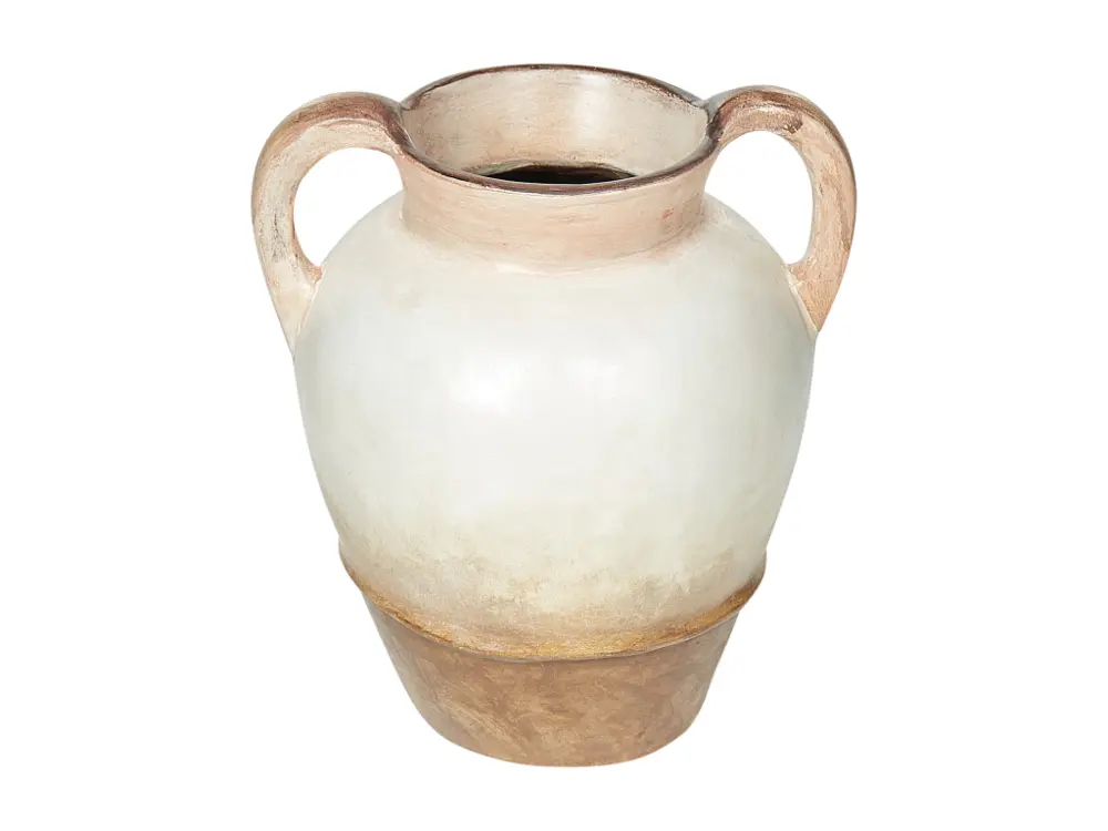 Terre cuite Vase décoratif 36 Beige Marron BANTING