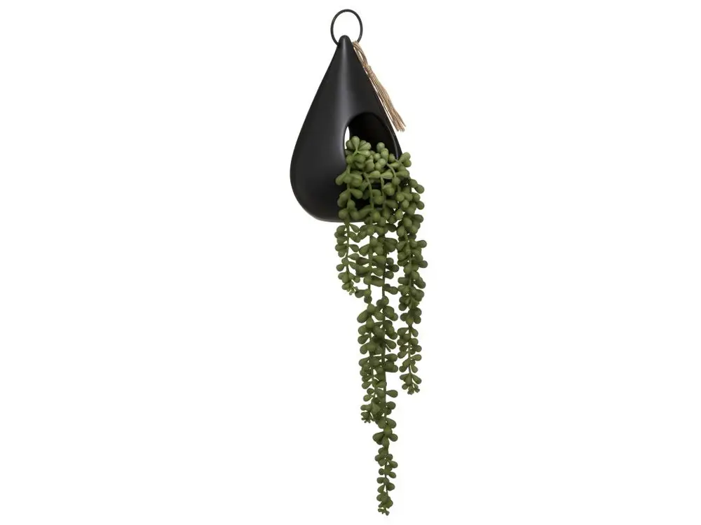 Plante artificielle suspendue dans un Pot Goutte H 50 cm