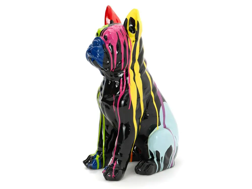 Bulldog Yuki Trash 82 cm noir et multicolore