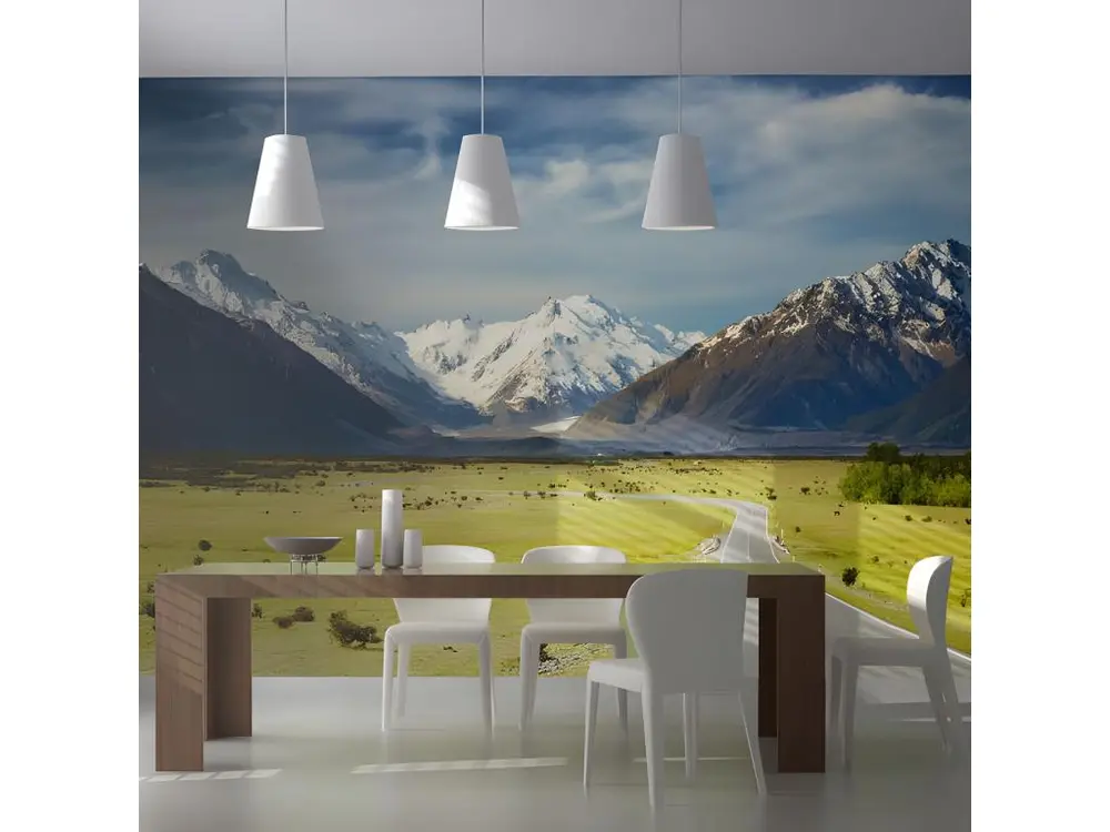 Papier peint intissé Paysages Southern Alps, New Zealand : Taille - 200 x 154 cm