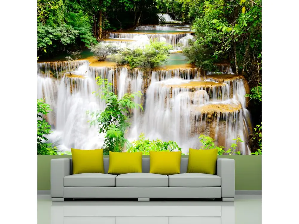 Papier peint intissé Paysages Thai waterfall : Taille - 400 x 280 cm