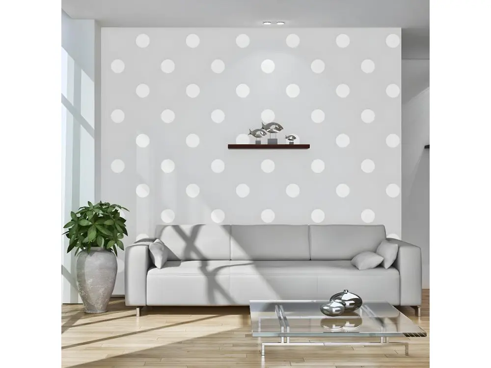 Papier peint intissé Fonds et Dessins Cheerful polka dots : Taille - 250 x 175 cm