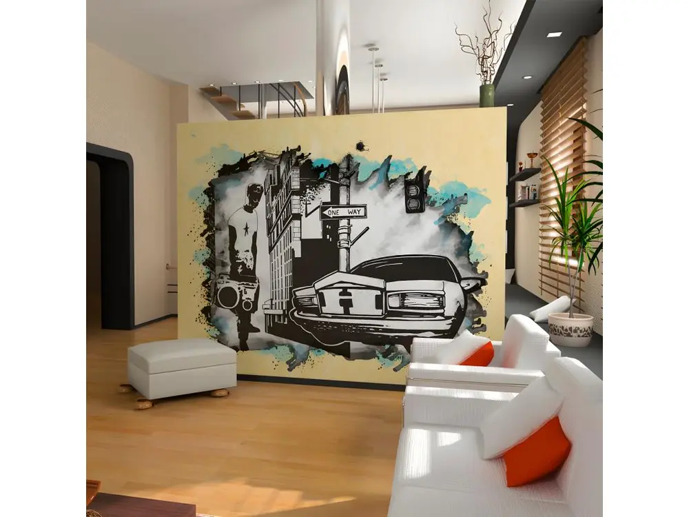 Papier peint intissé Street art Urban atmosphere : Taille - 200 x 154 cm