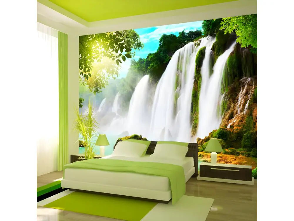 Papier peint intissé Paysages The beauty of nature: Waterfall : Taille - 350 x 245 cm