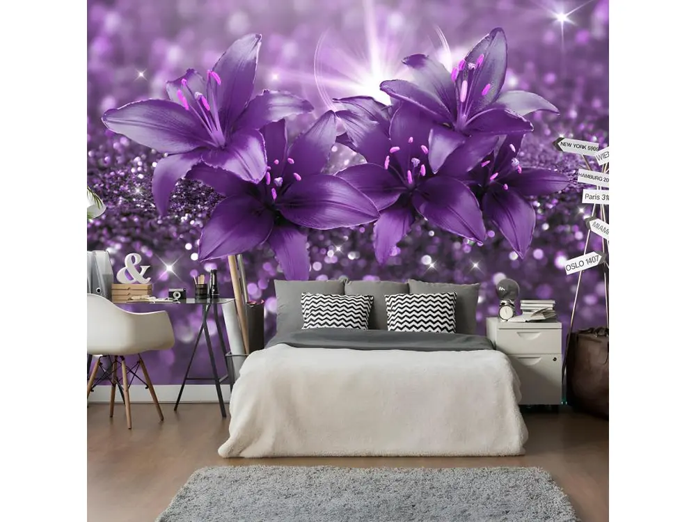 Papier Peint "Masterpiece of Purple" 140 x 200 cm