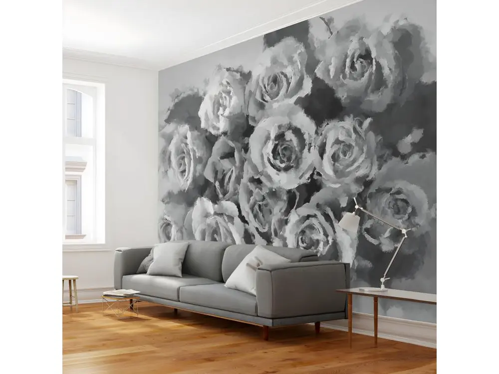 Papier peint intissé Fleurs A dozen roses : Taille - 300 x 231 cm