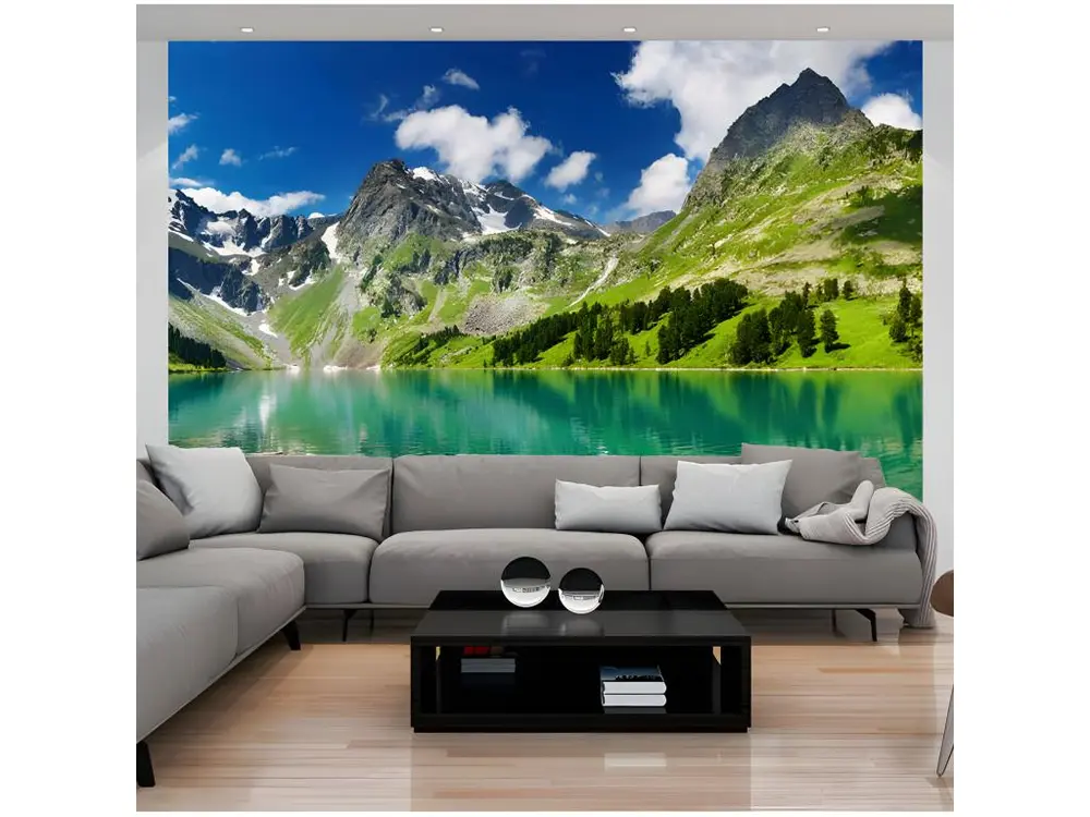 Papier peint intissé Paysages Lac de montagne : Taille - 350 x 270 cm