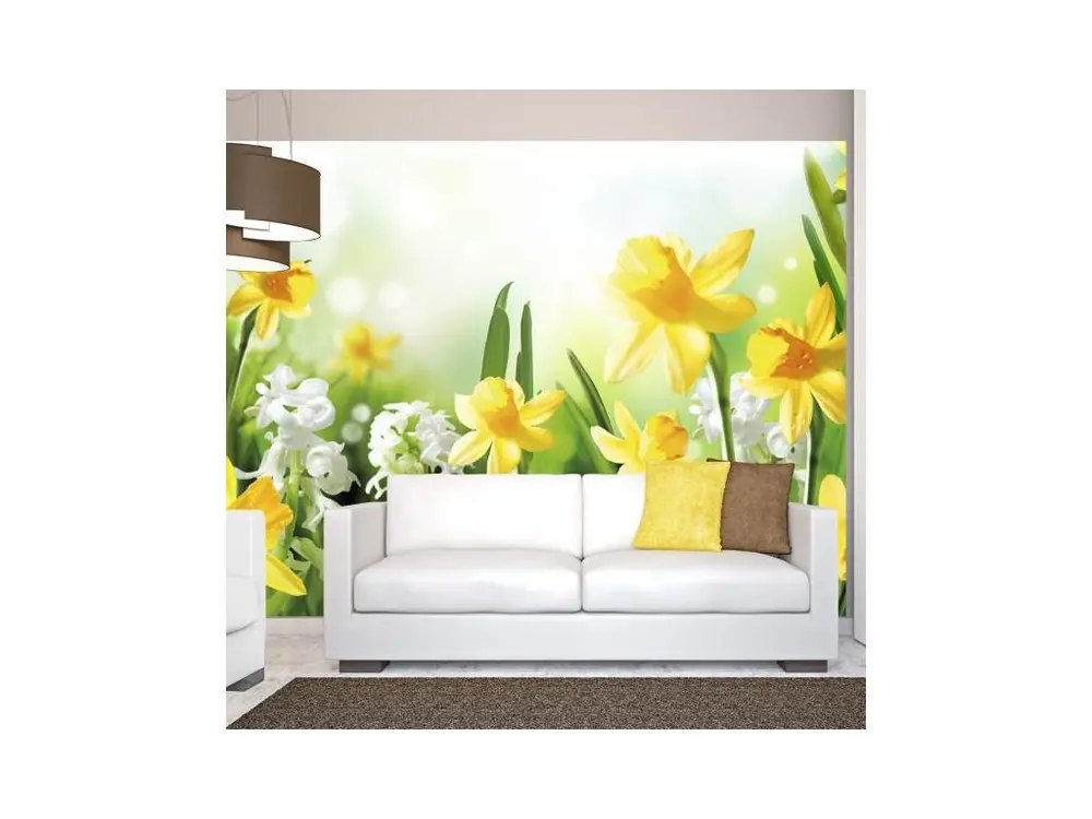 Papier peint intissé Fleurs Spring walk : Taille - 250 x 175 cm