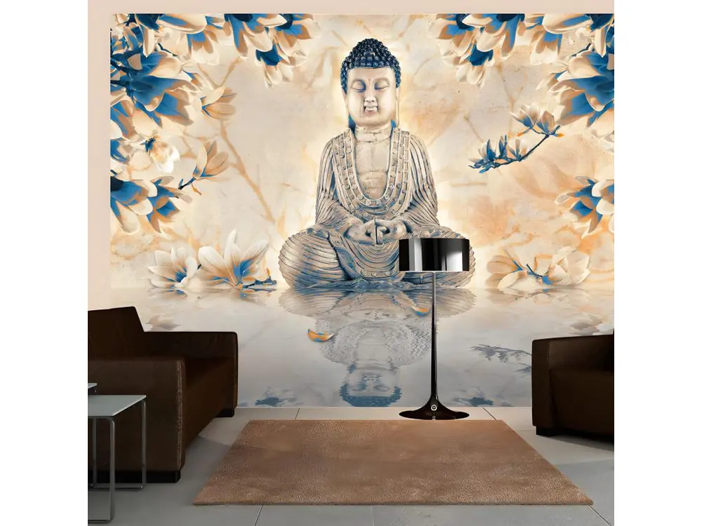 Papier peint intissé Orient Buddha of prosperity : Taille - 300 x 231 cm