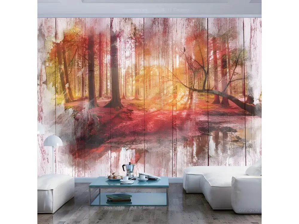 Papier peint intissé Paysages Autumnal Forest : Taille - 250 x 175 cm