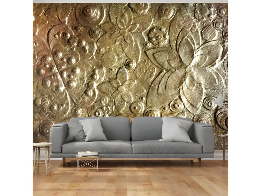 Papier peint intissé Fonds et Dessins Virtuosity of Gold : Taille - 300 x 210 cm