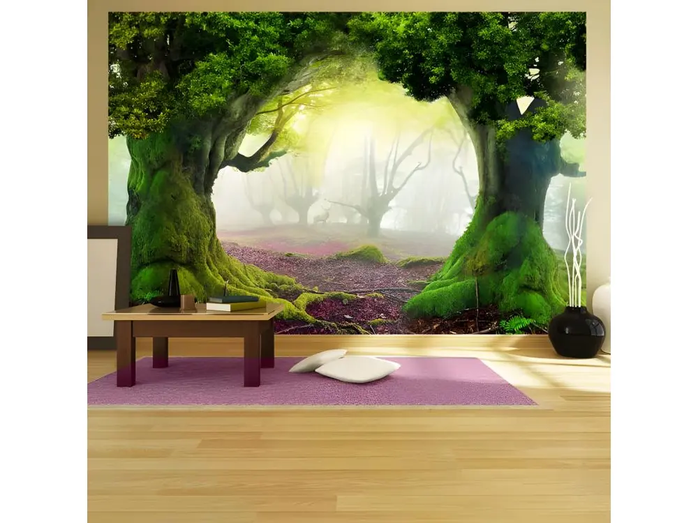 Papier peint intissé Fantaisie Enchanted forest : Taille - 150 x 105 cm