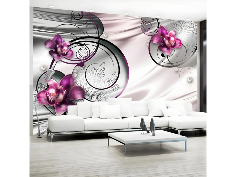 Papier peint intissé Fleurs Wave of pleasure : Taille - 150 x 105 cm