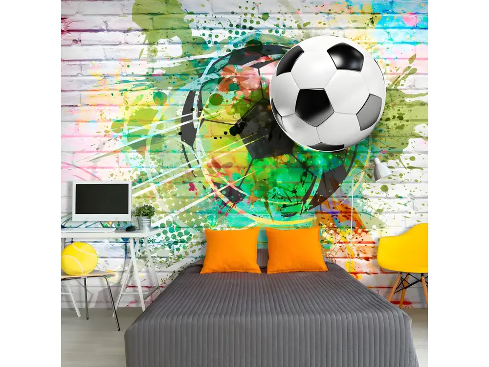 Papier peint intissé Hobby Colourful Sport : Taille - 150 x 105 cm