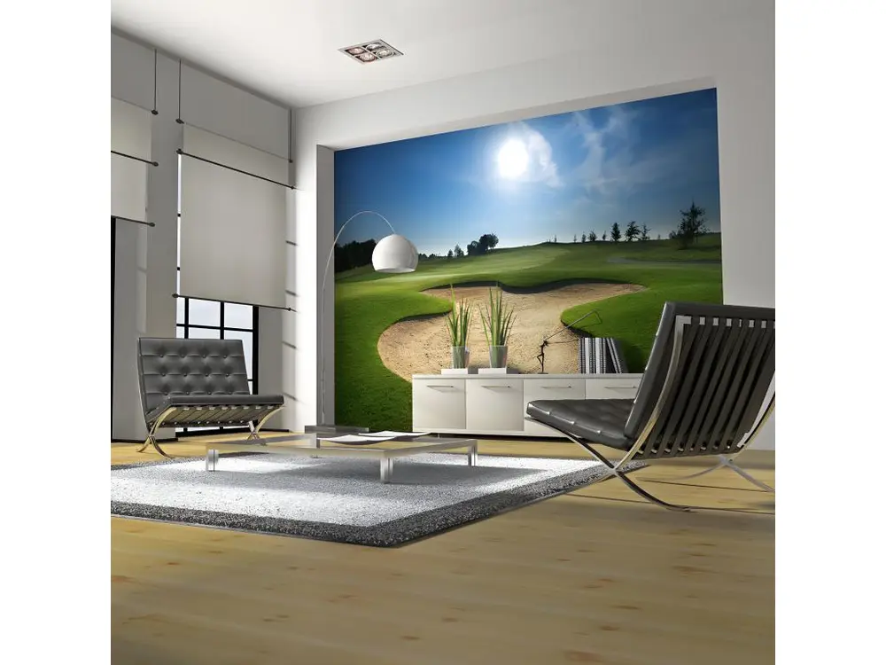 Papier peint intissé Hobby Terrain de golf : Taille - 350 x 270 cm