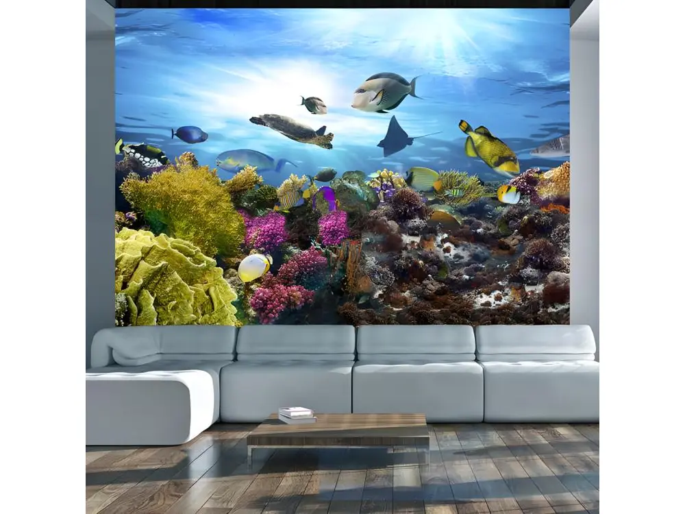 Papier peint intissé Paysages Coral reef : Taille - 350 x 245 cm