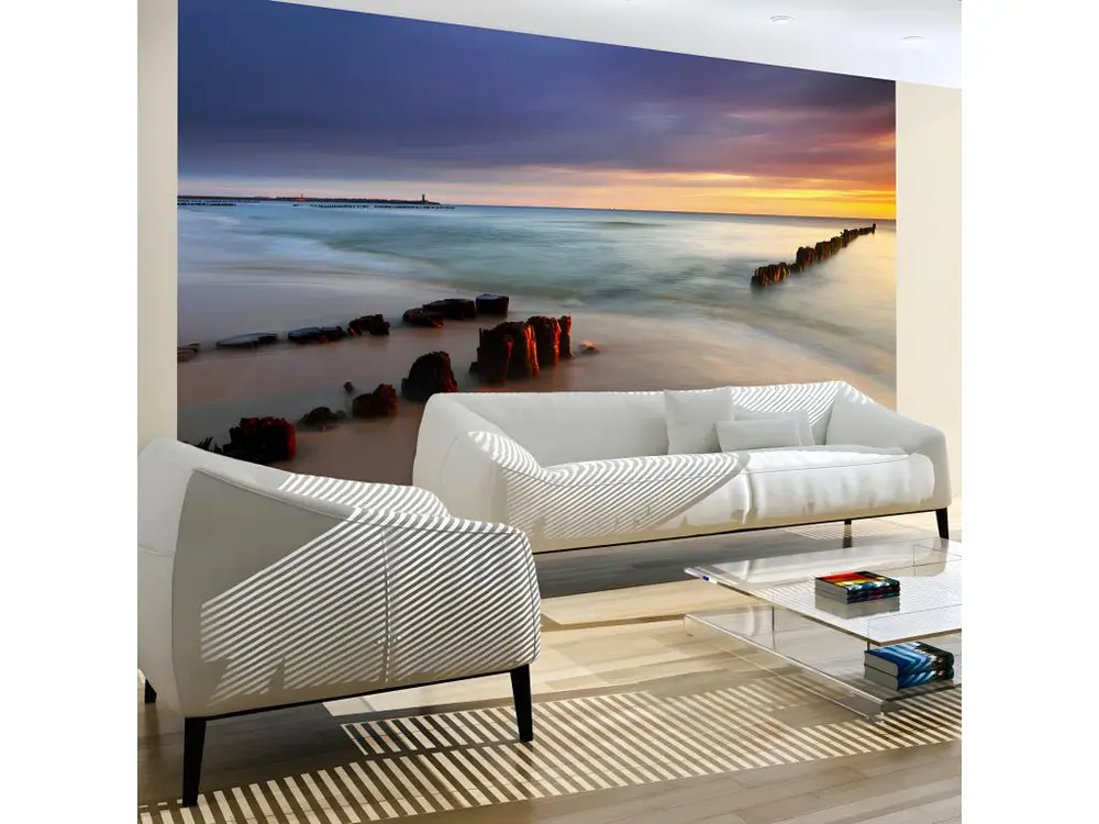 Papier peint intissé Paysages plage - lever de soleil : Taille - 300 x 231 cm