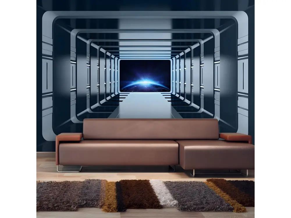 Papier peint intissé 3D et Perspective Galactic Gates : Taille - 400 x 280 cm