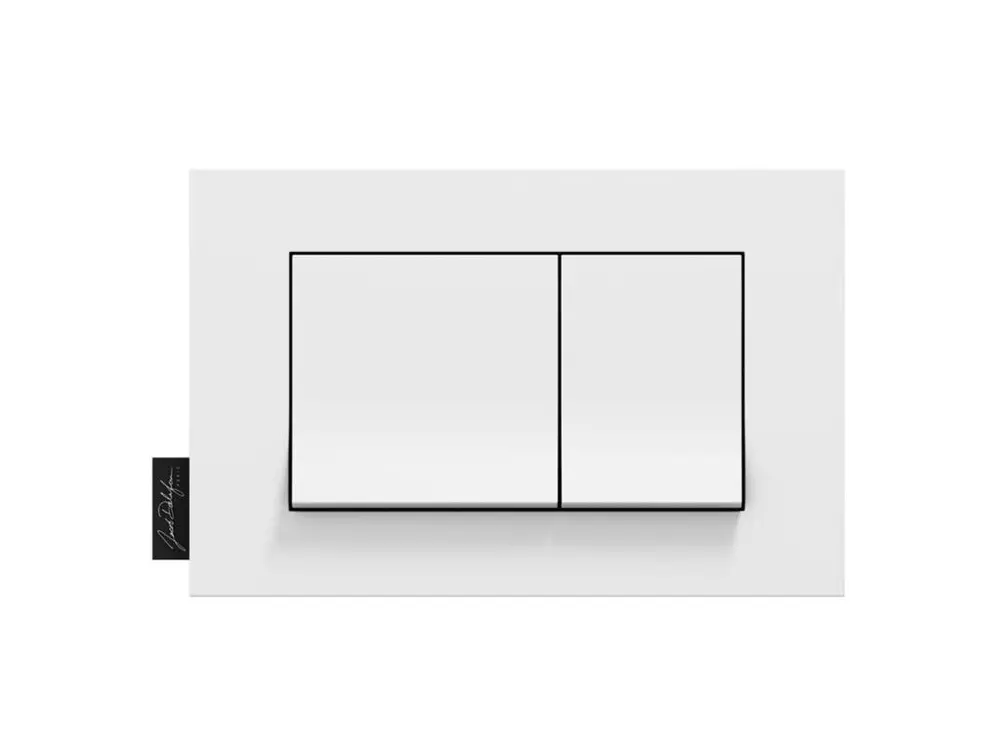 Plaque de commande touches rectangulaires Blanc Jacob Delafon