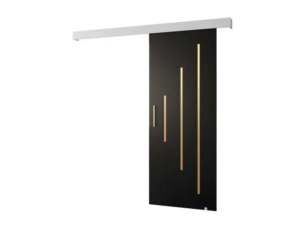 Portes coulissantes Salwador Y 80x204 cm (Noir / Blanc / Or)