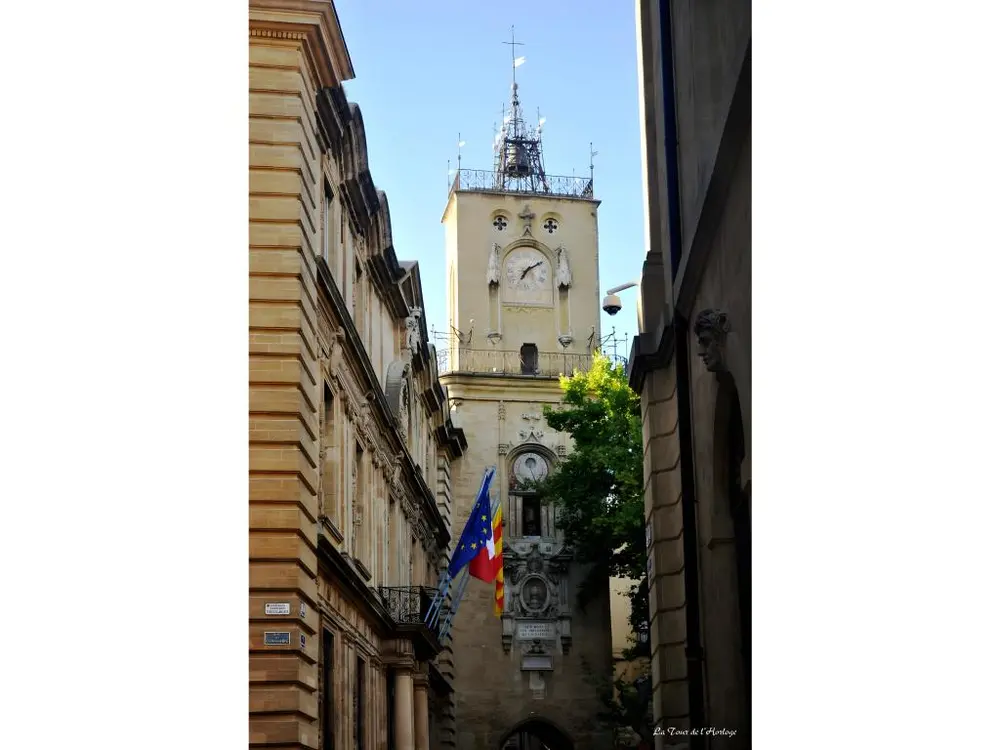 Tableau mural tour de l'horloge Aix-en-Provence