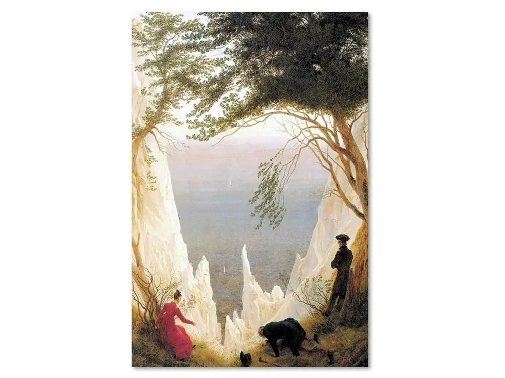 Tableau reproduction photo de friedrich - falaises de craie sur rügen - 40 x 60 cm