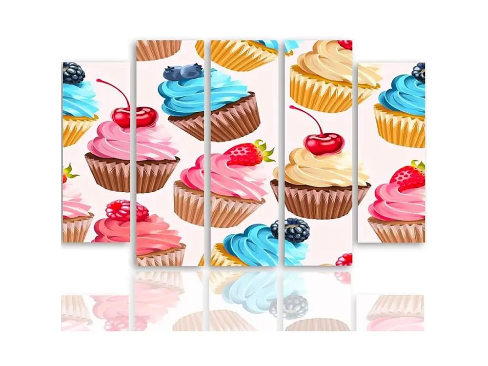 Tableau muffins aux fruits - 300 x 140 cm