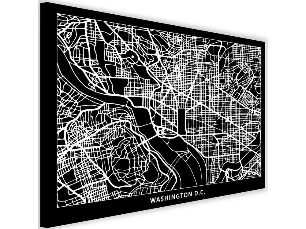 Tableau ville de Washington - 90 x 60 cm