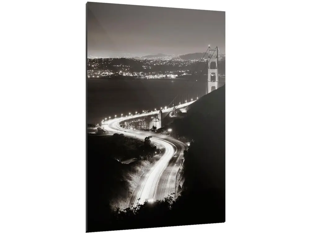 Tableau cross line golden gate - 40 x 60 cm