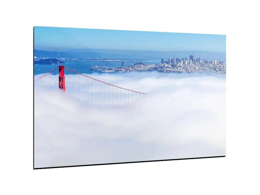 Tableau san francisco in the mist - 120 x 80 cm