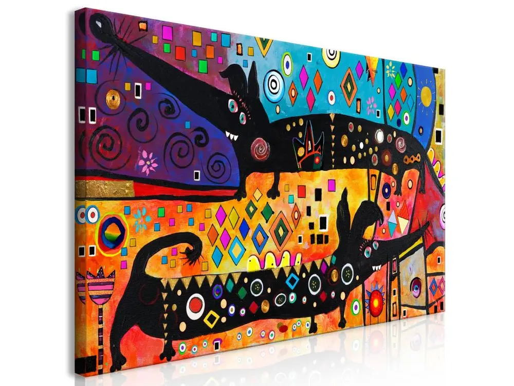 Tableau Chiens Extravagants Large - 70 x 35 cm