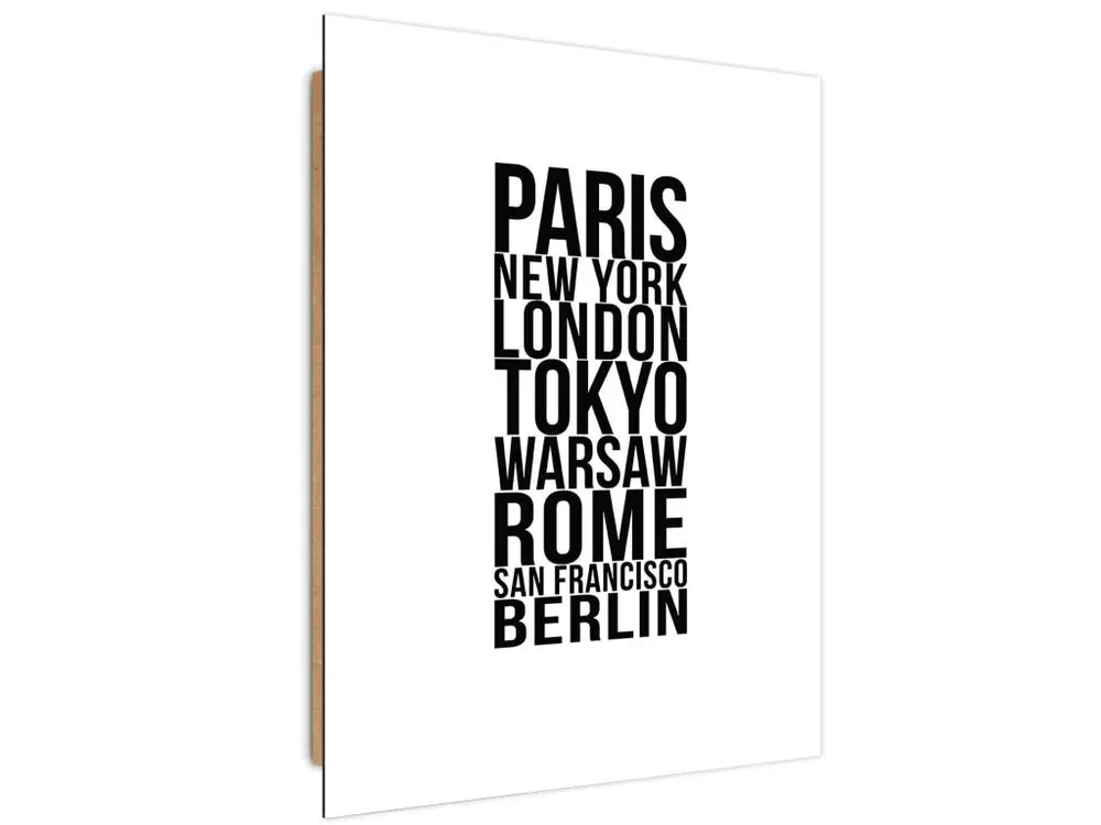 Tableau bois paris - 80 x 120 cm