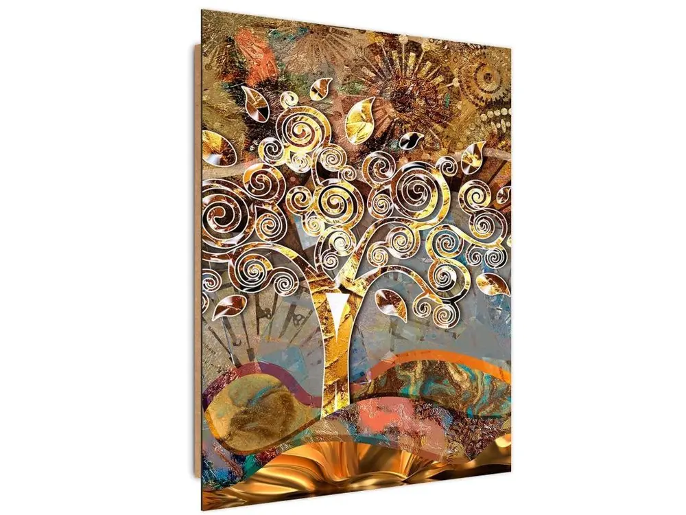 Tableau bois klimt arbre de l'amour - 60 x 90 cm