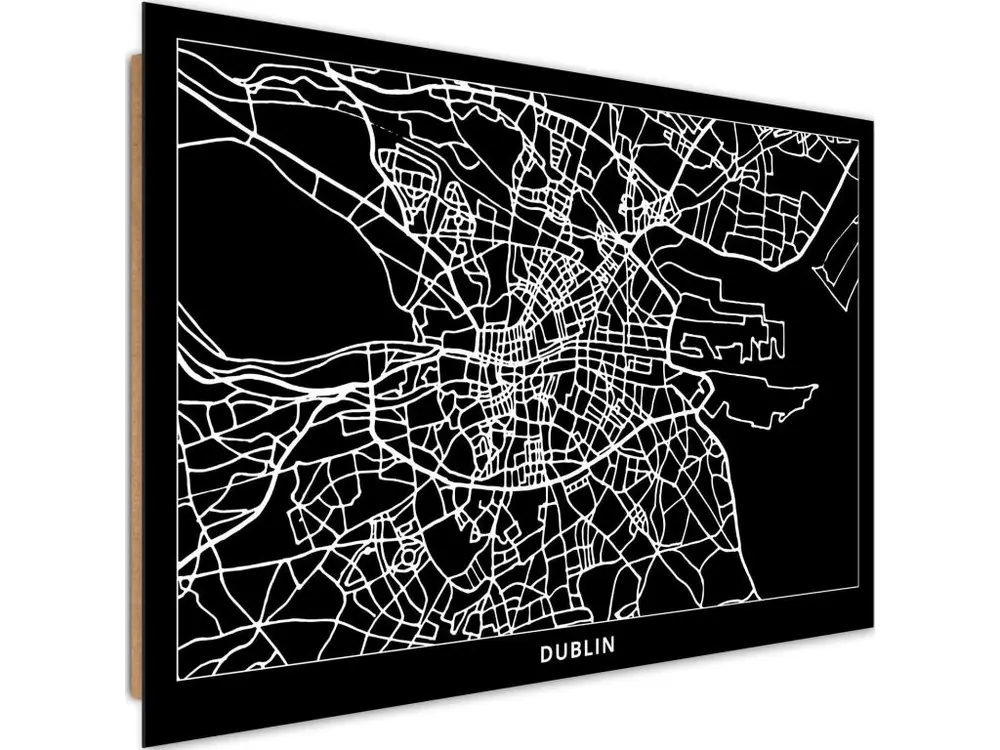 Tableau plan de bois de dublin - 120 x 80 cm