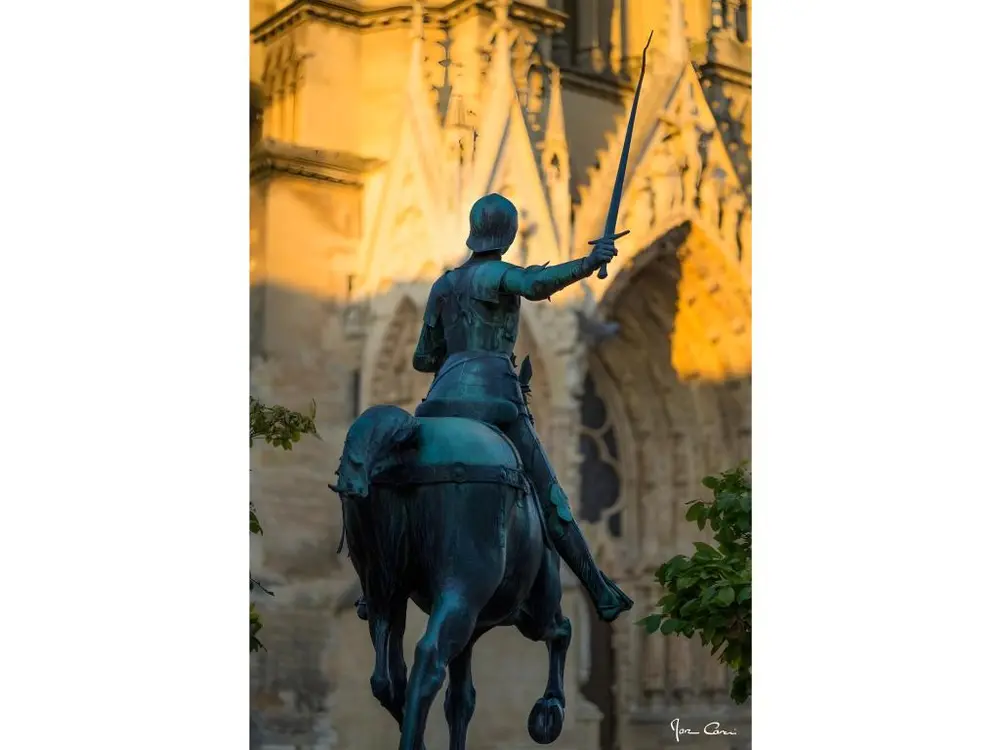 Tableau sur toile Jeanne d'Arc 45x65 cm