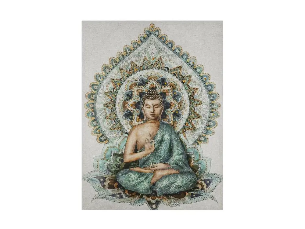 Tableau Toile murale imprimée Bouddha en relief 58 x 78 cm