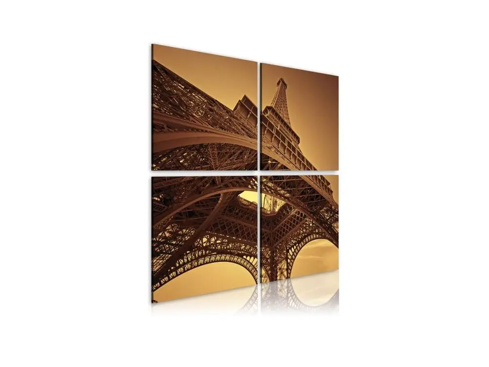 Tableau Villes Tour Eiffel - Paris : Taille - 90 x 90 cm