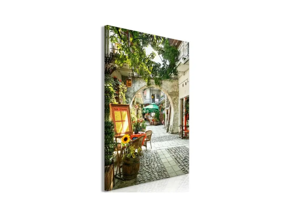 Tableau Villes Cracow: Sunny Pub (1 Part) Vertical : Taille - 60 x 90 cm