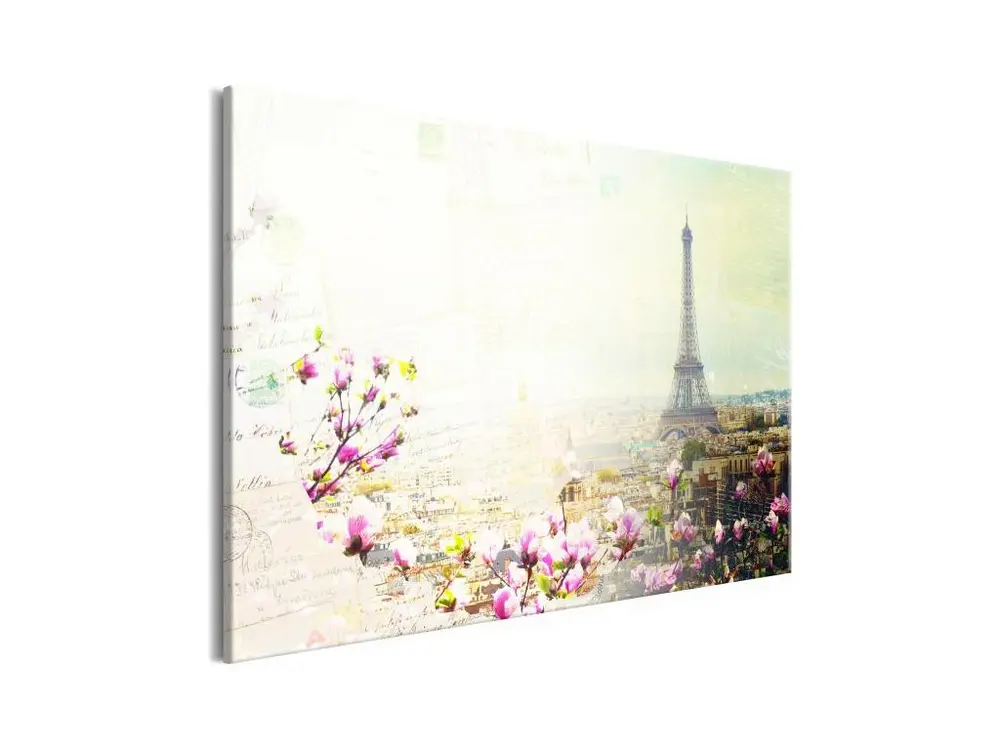 Tableau Villes Postcards from Paris (1 Part) Wide : Taille - 120 x 80 cm