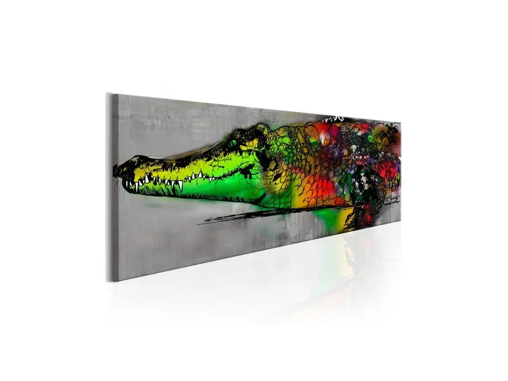 Tableau Colourful Beast : Taille - 120 x 40 cm