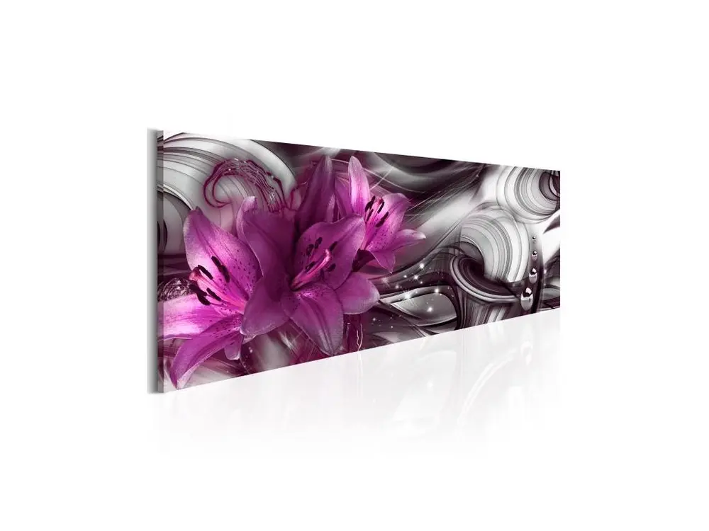 Tableau Fond violet : Taille - 120 x 40 cm