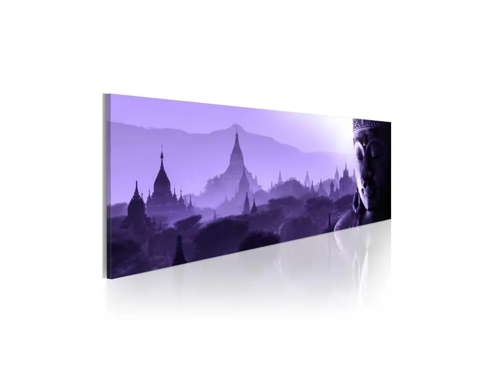 Tableau Zen Purple Zen : Taille - 135 x 45 cm