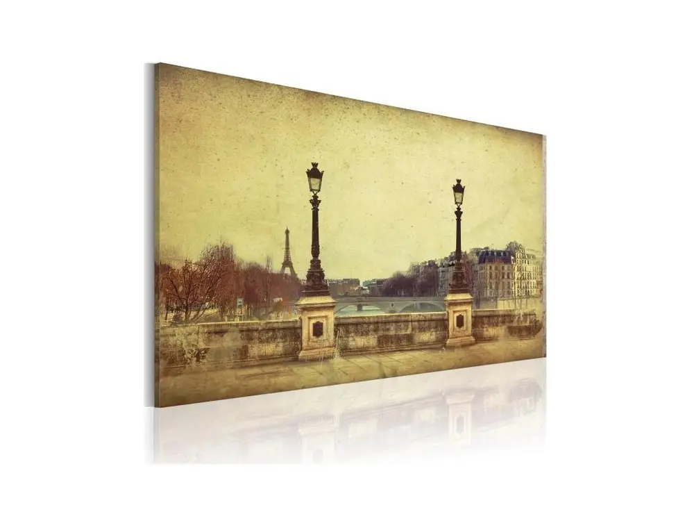 Tableau Vintage Paris - la ville des rêves : Taille - 120 x 80 cm