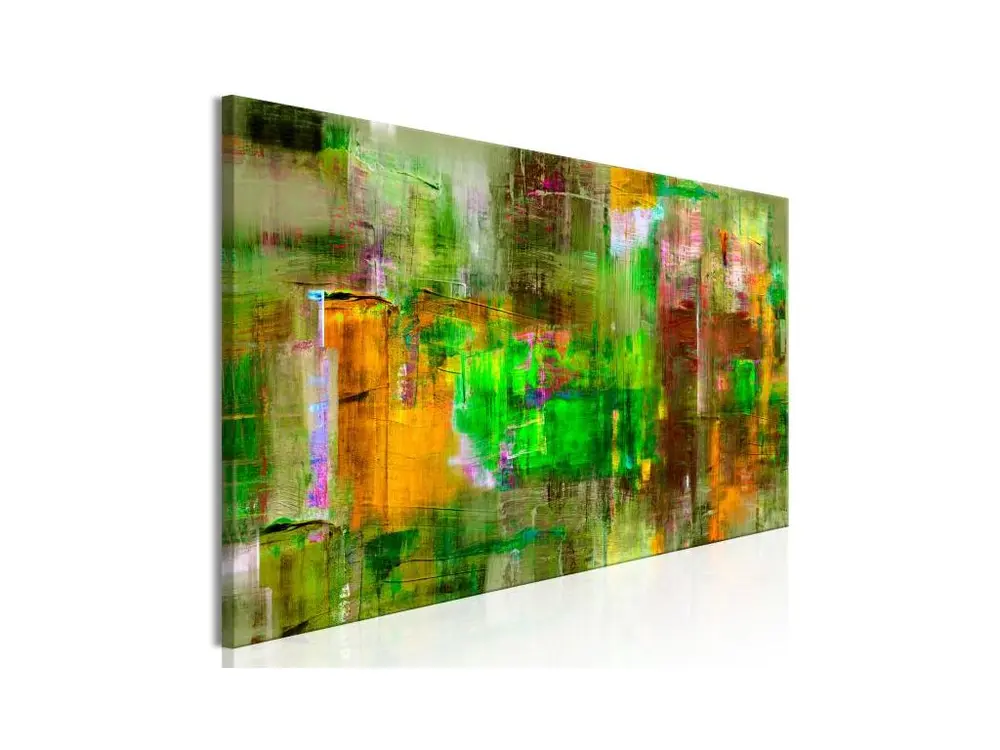 Tableau Royaume vert : Taille - 135 x 45 cm