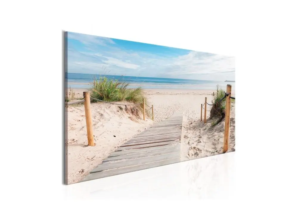 Tableau Charming Beach : Taille - 120 x 40 cm