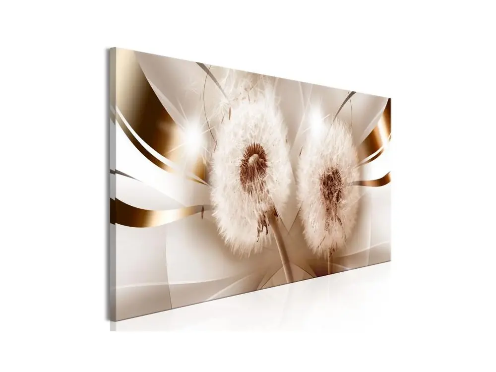 Tableau Fleurs Two Dandelions (1 Part) Narrow : Taille - 150 x 50 cm