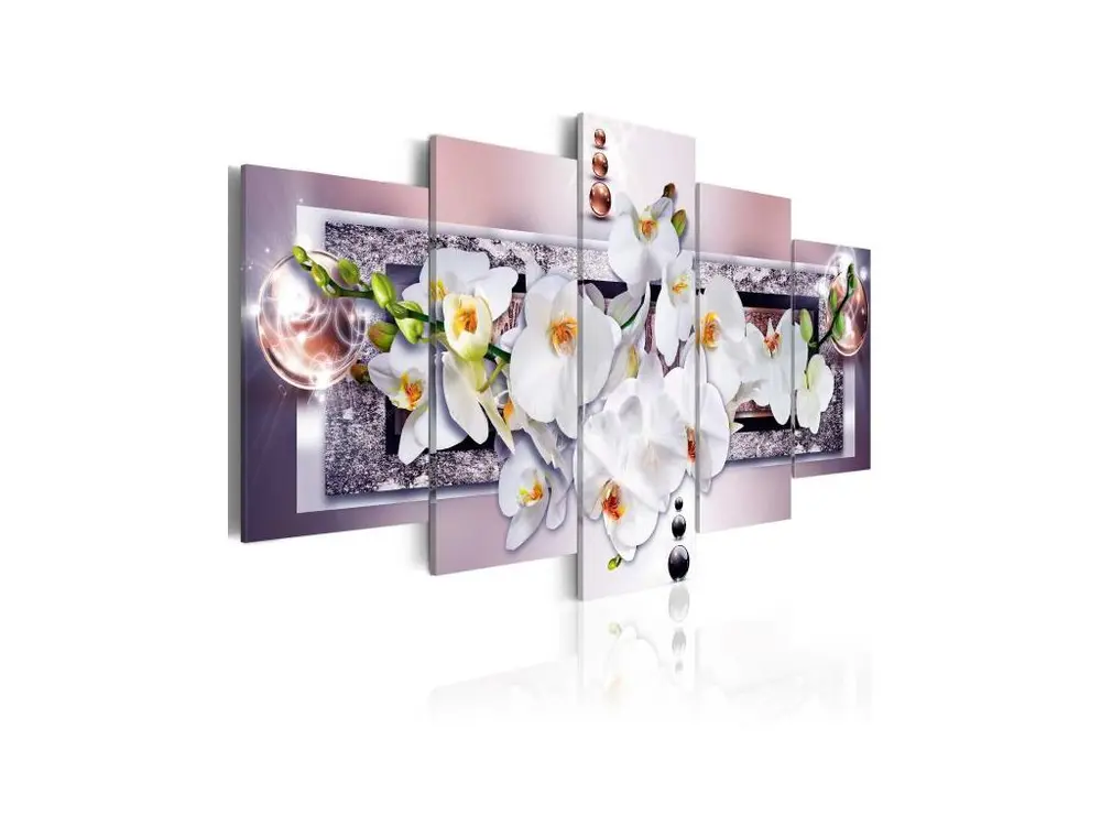 Tableau Fleurs Mysterious orchid : Taille - 200 x 100 cm