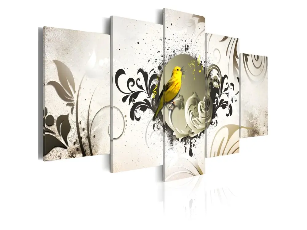 Tableau Yellow bird : Taille - 100 x 50 cm