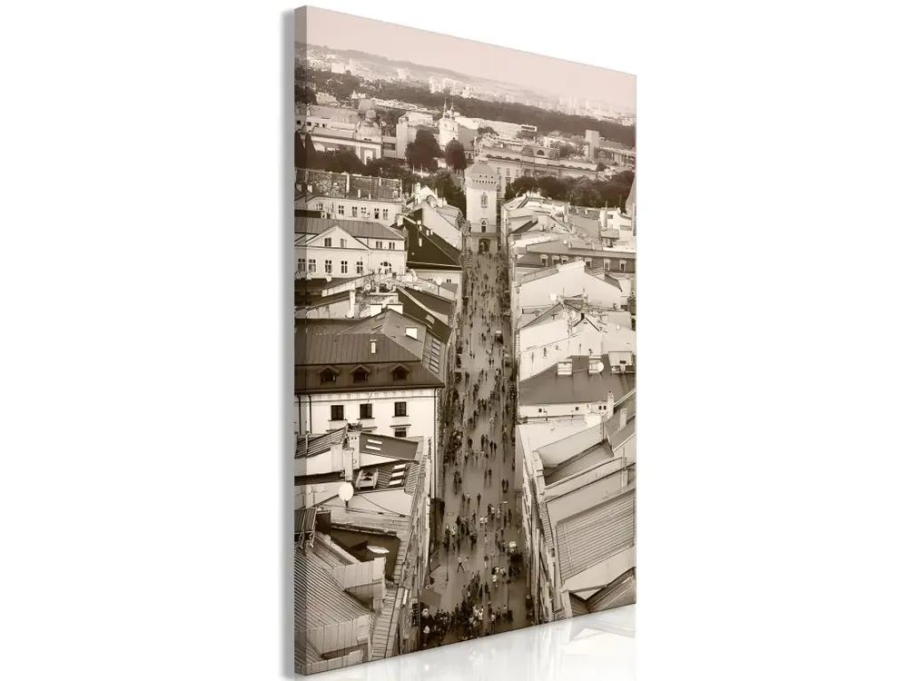 Tableau Villes Cracow: Florianska Street (1 Part) Vertical : Taille - 60 x 90 cm